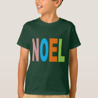 T-shirt basique vert foret Design NOEL