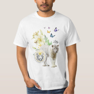 T-Shirt Be the Change White Tiger