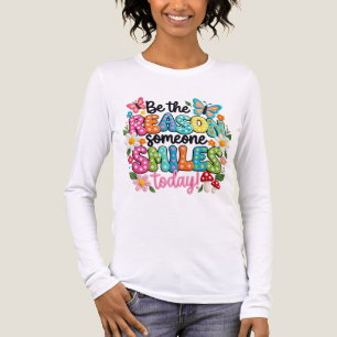 T-Shirt-Be the Reason Someone Smiles Today Tri-Blend Shirt