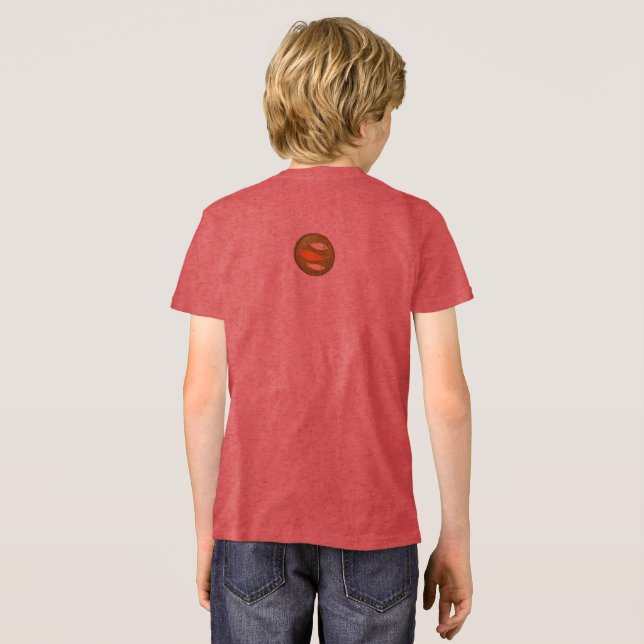 T-Shirt bella tri blend boys style design Tri-Blend Shirt (Back Full)