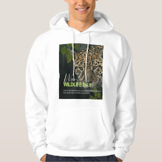 T-Shirt , Black and White World Wild Life Hoodie
