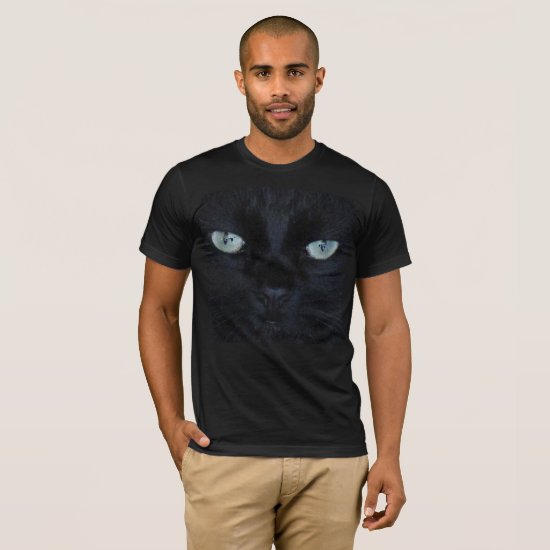 T-Shirt - Black Cat Face