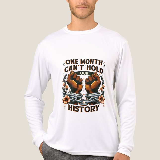 T-Shirt-Black History Month 100 Years Tri-Blend Shirt (Front)