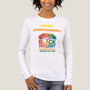 T-Shirt-Black History Month 100 Years Tri-Blend Shirt