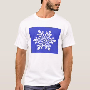 T-Shirt Blue Snow Flake