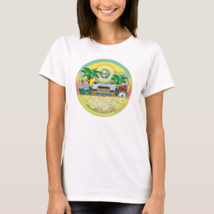 T-Shirt Bondi Beach Paradise - Yellow Sky