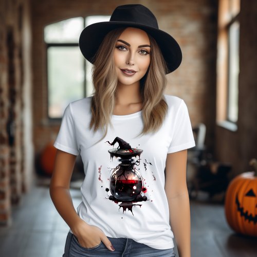 T_shirt Bottle Potion Sang Horror Halloween