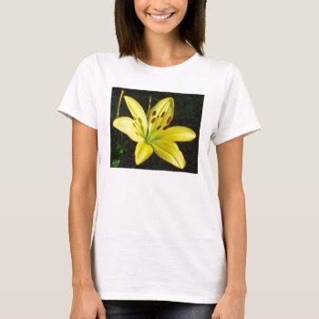 T-shirt - Brilliant Yellow Lily Really Stands Out by patcallum at Zazzle