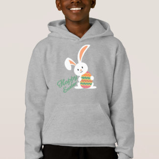 T-shirt  bunny with an easter egg in the paws. hoodie