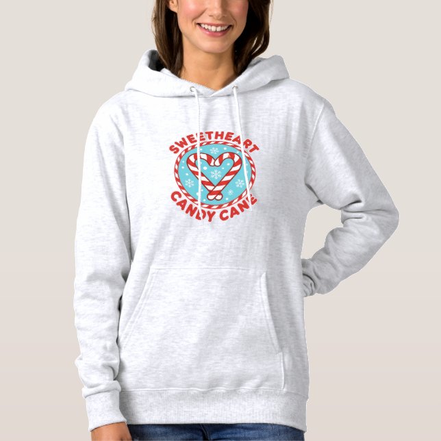 T-Shirt Candy Cane Hearts Hoodie (Front)