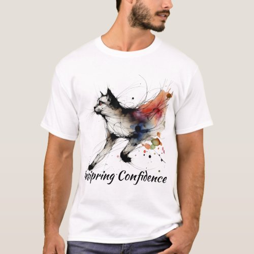 T_shirt Cat Abstract  Inspiring Confidence