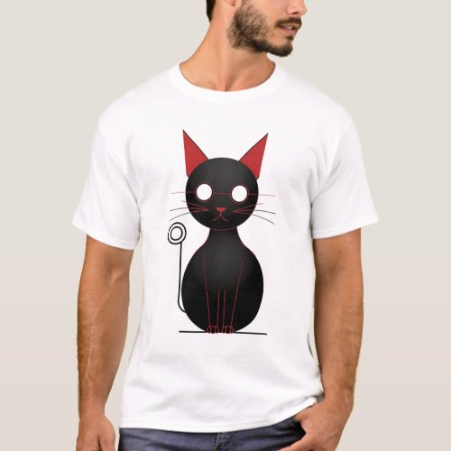 T_shirt Cat Abstraction