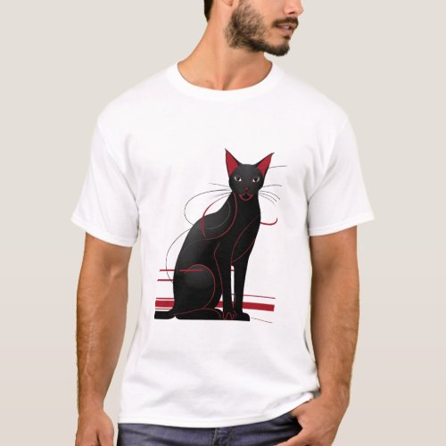 T_shirt Cat Abstraction 2