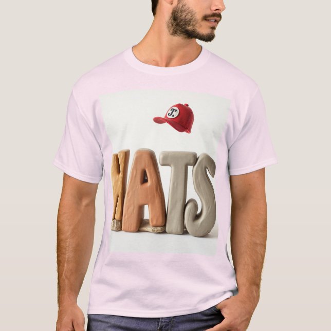 T-Shirt- :Charming Clay World cool T-Shirt design  (Front)