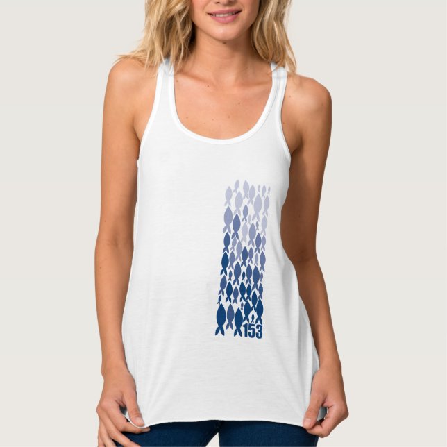 T-shirt chrétien - 153 POISSONS Tank Top (Front)