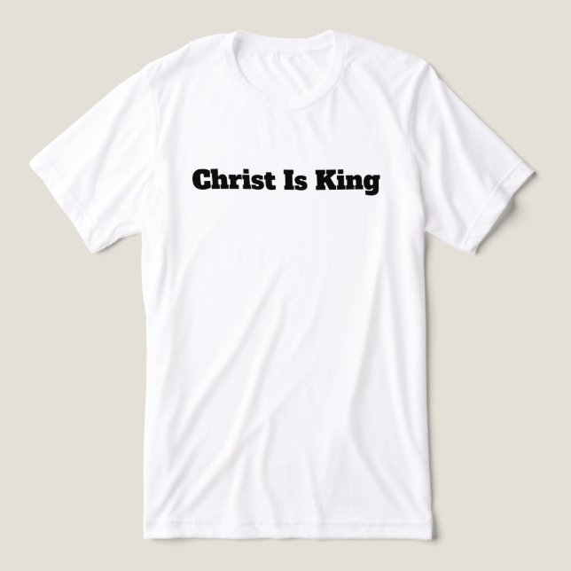 T-shirt. Christ King  Tri-Blend Shirt (Design Front)