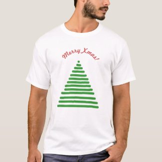 T-shirt - Christmas Tree with Arched Text