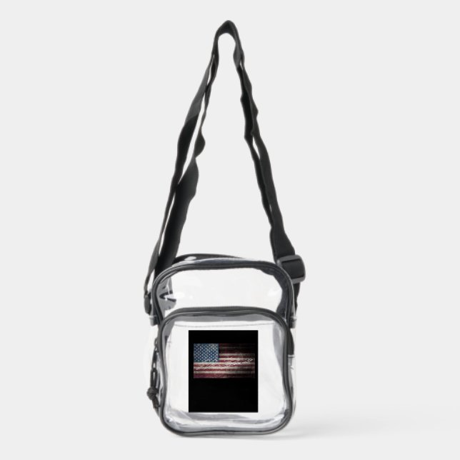 T-Shirt Clear Crossbody Bag (Front)