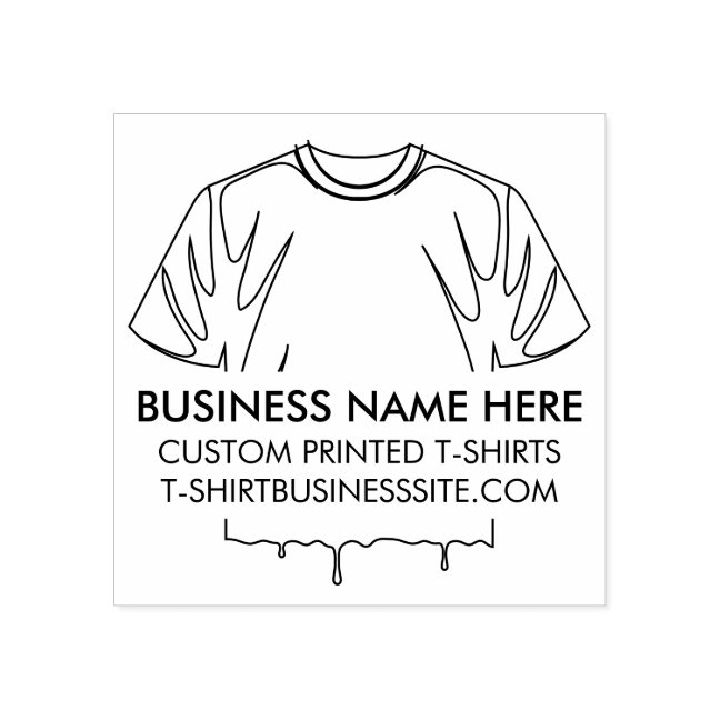 T-shirt Clothing Apparel Print Business Rubber Stamp