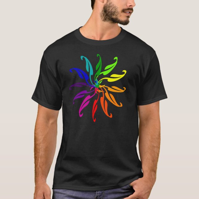 T-shirt - Color Wheel Leaves (Front)