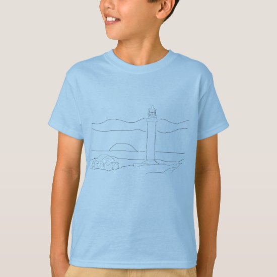 T-Shirt - Color your Own Lighthouse