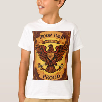 t-shirt colorful American Eagle with patri