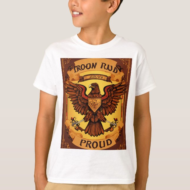 t-shirt colorful American Eagle with patri (Front)