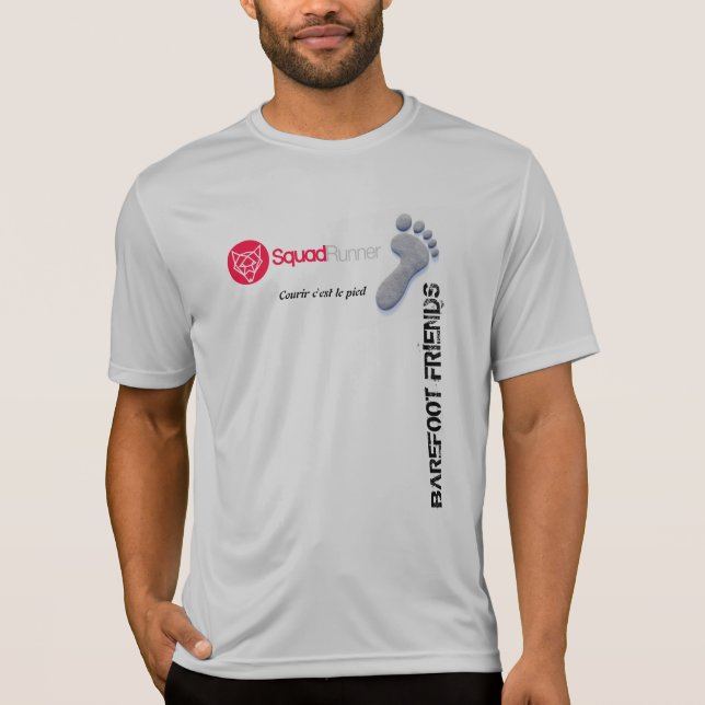 T-shirt compression officiel Barefoot Friends (Front)
