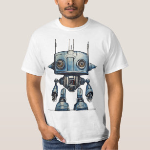 T-Shirt  Cosmic Whimsy: sci fi robot design