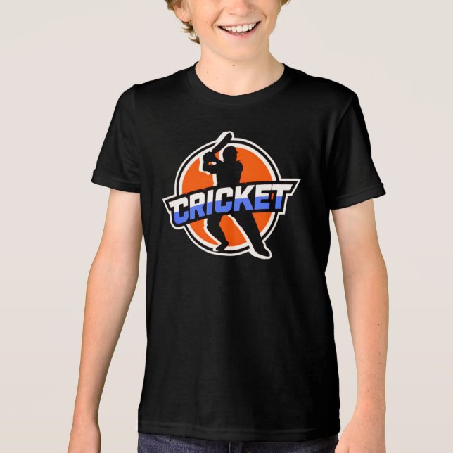 T-Shirt Cricket  Tri-Blend Shirt (Front)