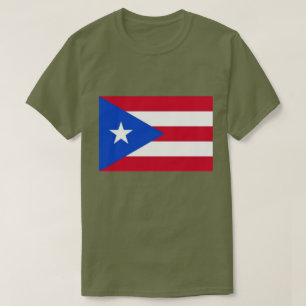 T-shirt Cuba Cuban Flag Red White Blue 