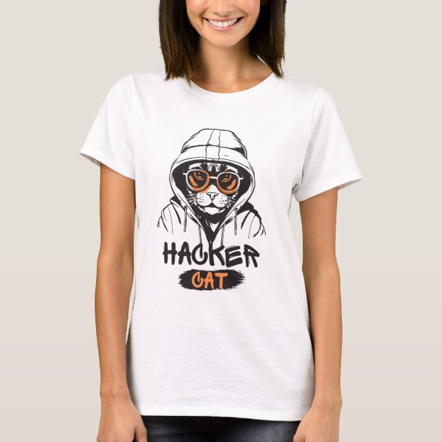 T-Shirt cute cat (Front)