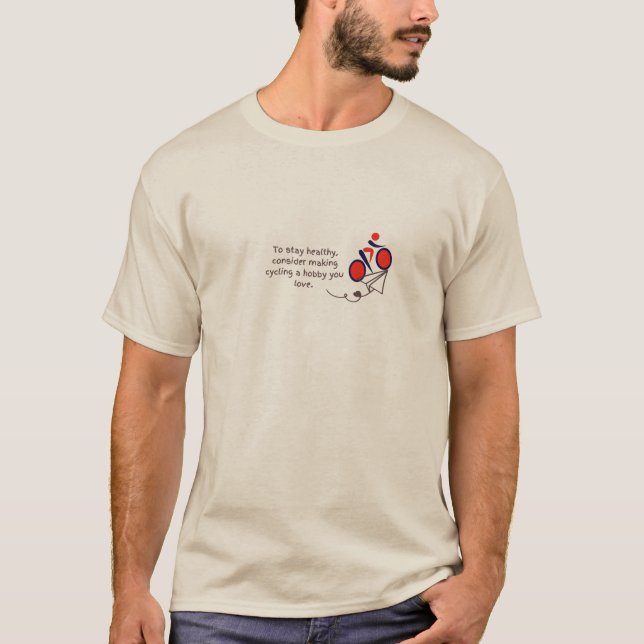 T-Shirt Cycling T-Shirt – Embrace the Ride! (Front)