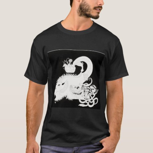 T_ShirtDapper Ducks Quirky Charm on a Black Canv T_Shirt