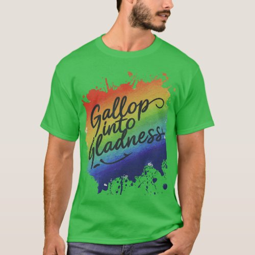  t_shirt design image of Gallop into Gladness