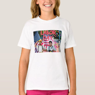 T-shirt design of labor day