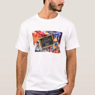 T-shirt design of labor day