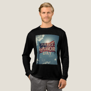 T-shirt design of labor day Tri-Blend shirt