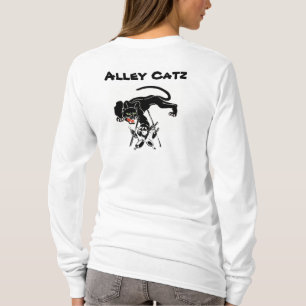T-shirt Design Retro Alley Catz Black Cat Bowling