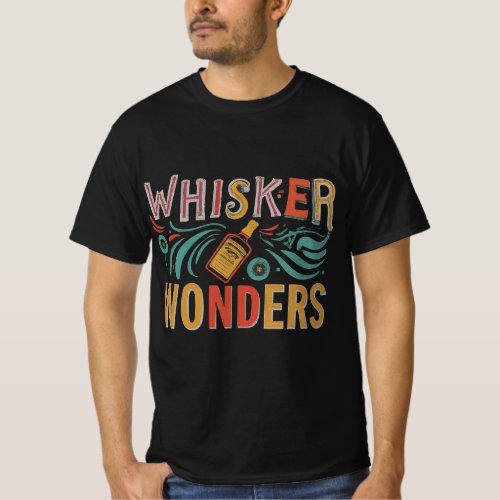 t_shirt design with the text Whisker Wonders