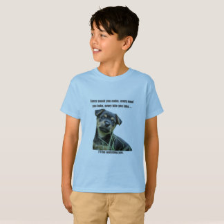 T-shirt Dog Print "Every snack you make"