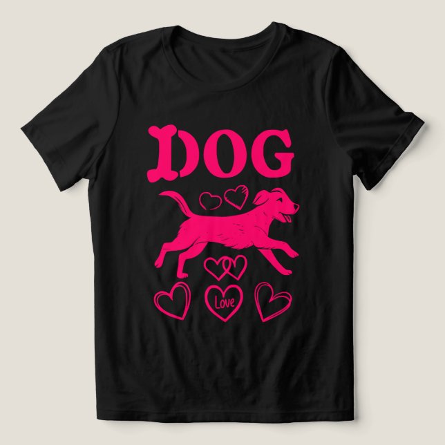T-Shirt DOGS LOVER Tri-Blend Shirt (Design Front)