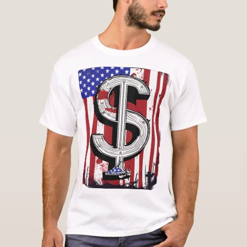 T_shirt dollar design