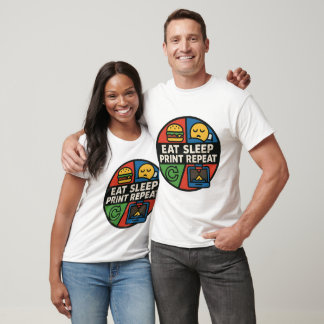 T-Shirt "Eat.Sleep.Print.Repeat"
