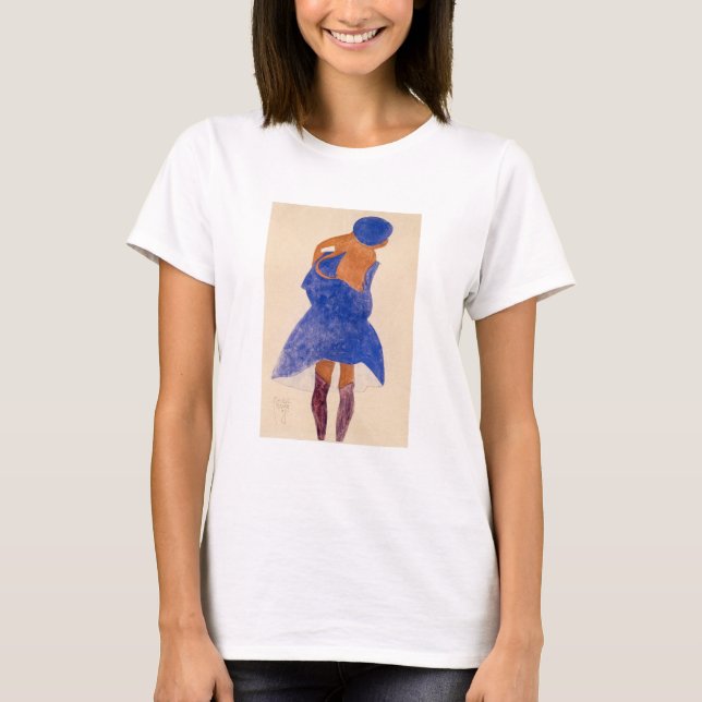 T-SHIRT: EGON SCHIELE : STANDING GIRL : 1908 T-Shirt (Front)
