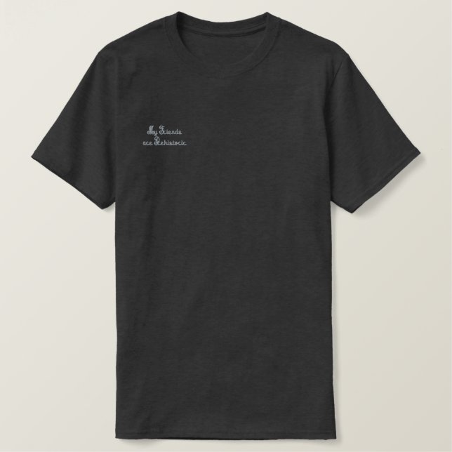 T SHIRT EMBROIDERED MEN'S STYLE DESIGN (Design Front)