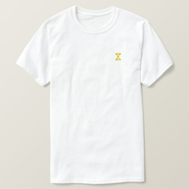 T SHIRT EMBROIDERED MEN'S STYLE DESIGN (Design Front)