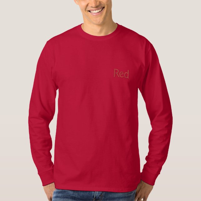 T SHIRT EMBROIDERED MEN'S STYLE DESIGN (Front)