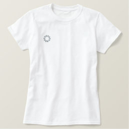 T-SHIRT EMBROIDERED WOMEN'S ART&DESIGN STYLE 