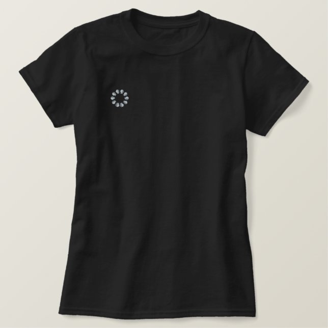 T-SHIRT EMBROIDERED WOMEN'S ART&DESIGN STYLE  (Design Front)